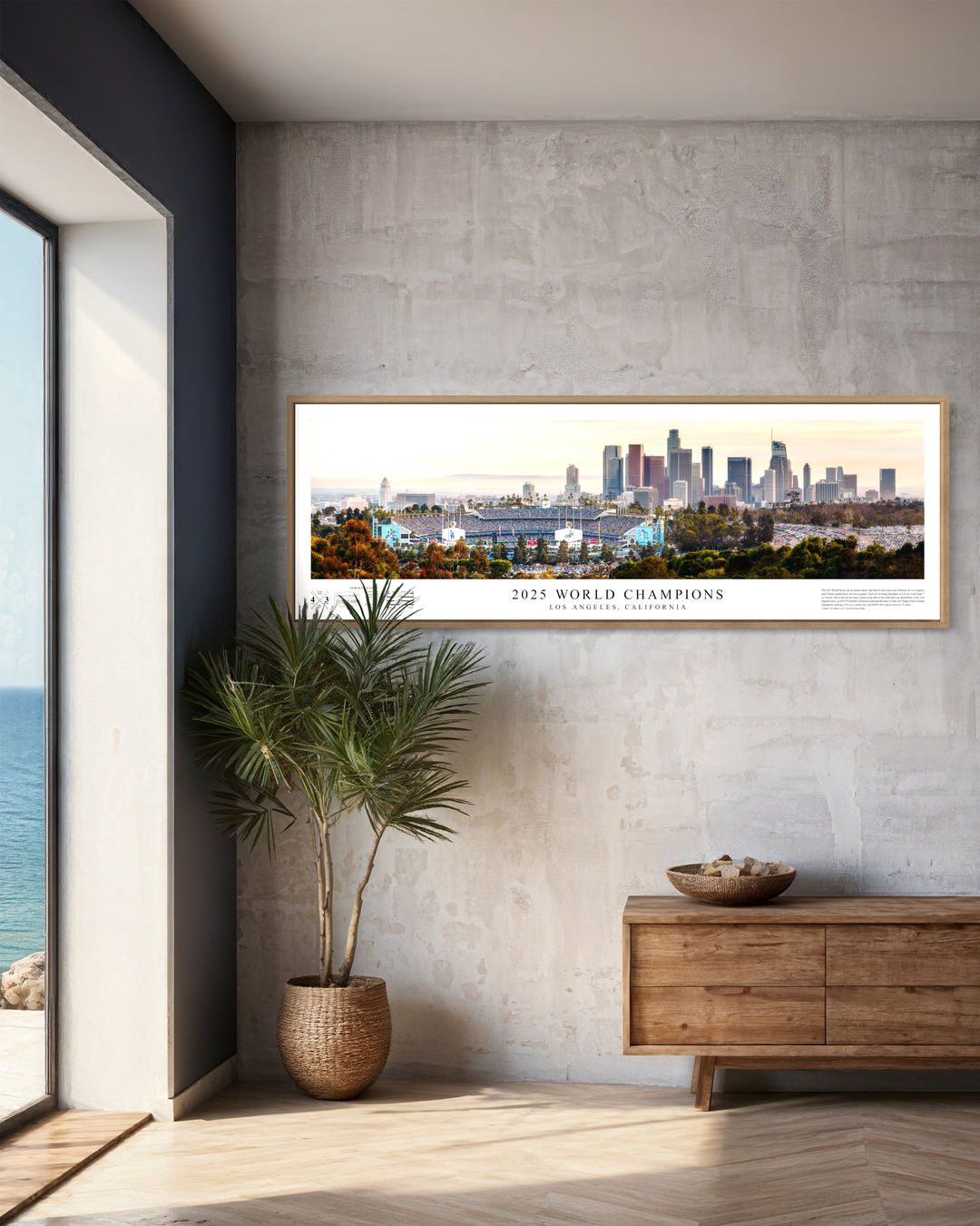 2025 World Champions – Los Angeles Dodgers Panoramic Fine Art Print (Signed & Numbered Limited Edition /99) Archival Print Chris Fabregas Fine Art Photography Wall Art print High-quality fine art photography print 