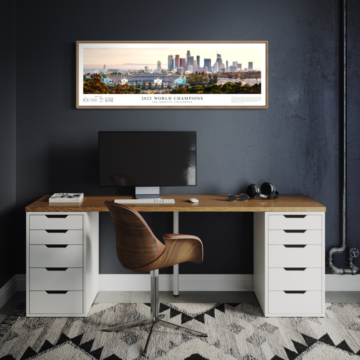 2025 World Champions – Los Angeles Dodgers Panoramic Fine Art Print (Signed & Numbered Limited Edition /99) Archival Print Chris Fabregas Fine Art Photography Wall Art print High-quality fine art photography print 
