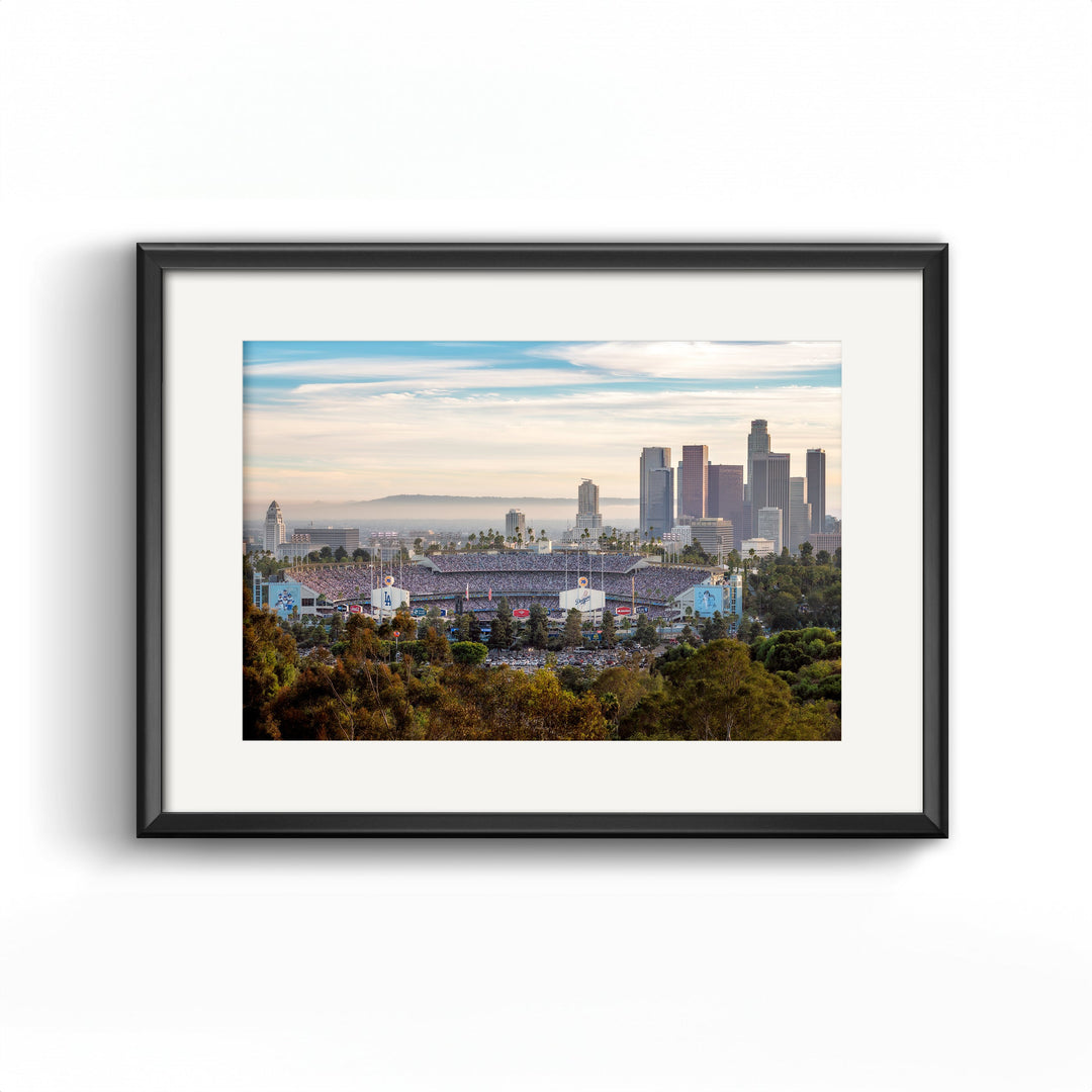 Dodger Stadium & LA Skyline 2024 World Series fine art print preview