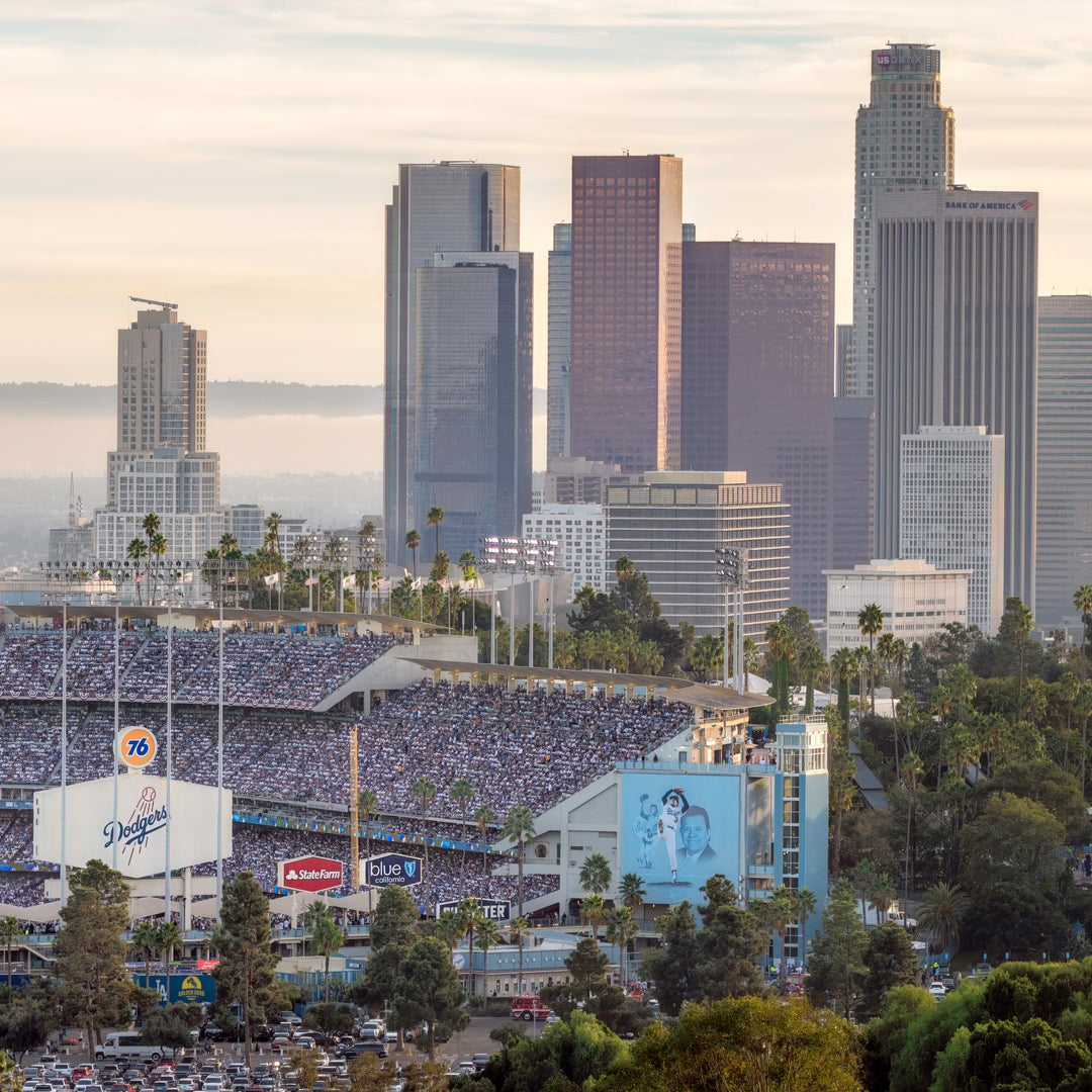 Dodger Stadium & LA Skyline 2024 World Series alternate print preview 4