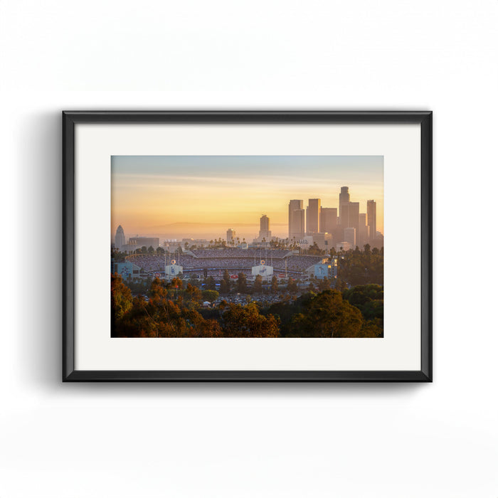 Dodger Stadium La Skyline Printable Baseball Art printable artwork preview