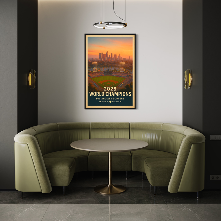 Dodger Stadium Sunset – Los Angeles Dodgers 2025 World Champions Digital Print Digital Download Chris Fabregas Fine Art Photography Wall Art print High-quality fine art photography print 