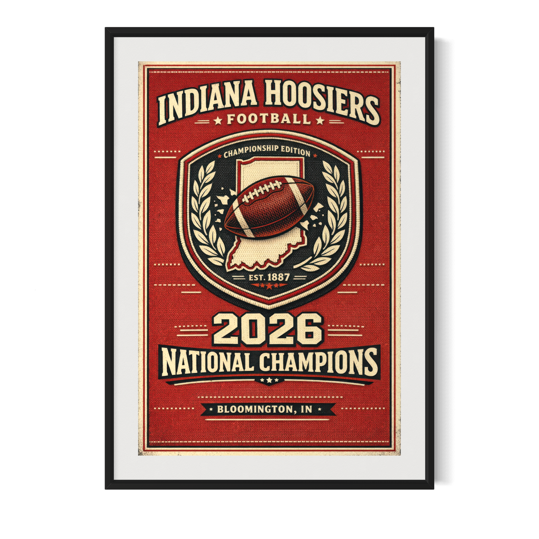 Indiana Football 2026 Champions — Digital Fan Pack Digital Download Chris Fabregas Fine Art Photography Wall Art print High-quality fine art photography print 