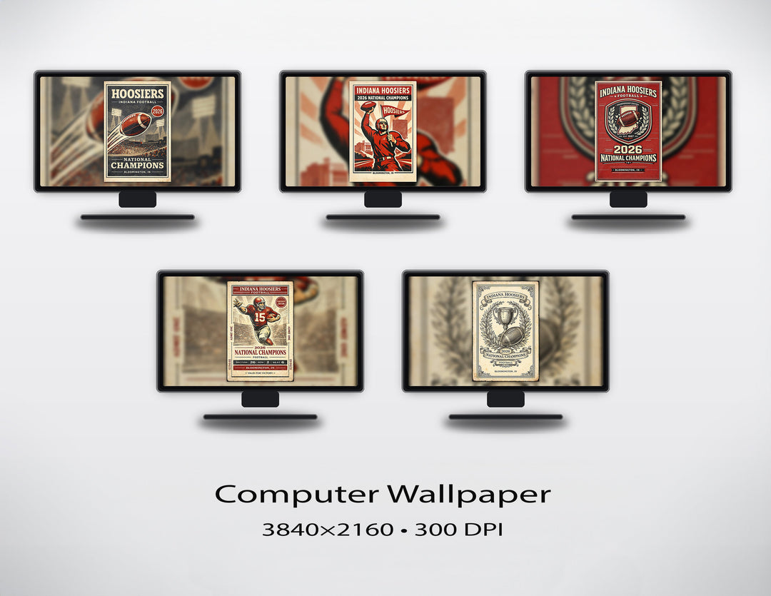 Indiana Football 2026 Champions — Digital Fan Pack Digital Download Chris Fabregas Fine Art Photography Wall Art print High-quality fine art photography print 