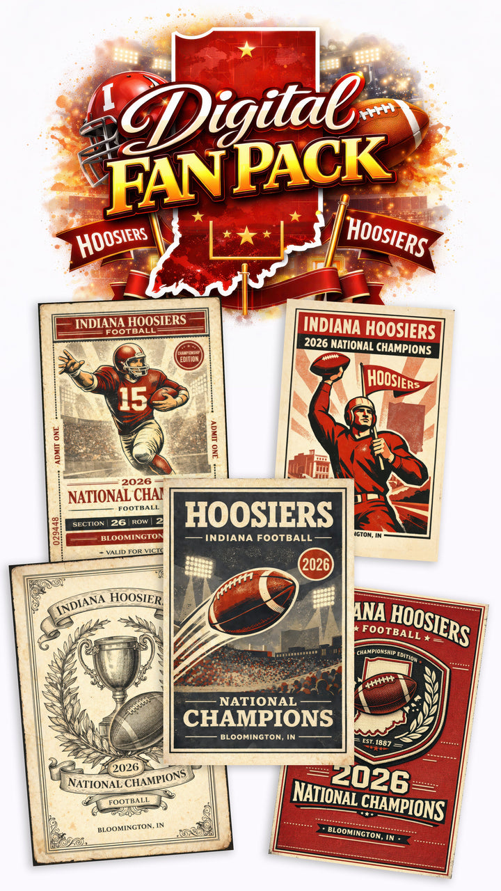 Indiana Football 2026 Champions — Digital Fan Pack Digital Download Chris Fabregas Fine Art Photography Wall Art print High-quality fine art photography print 