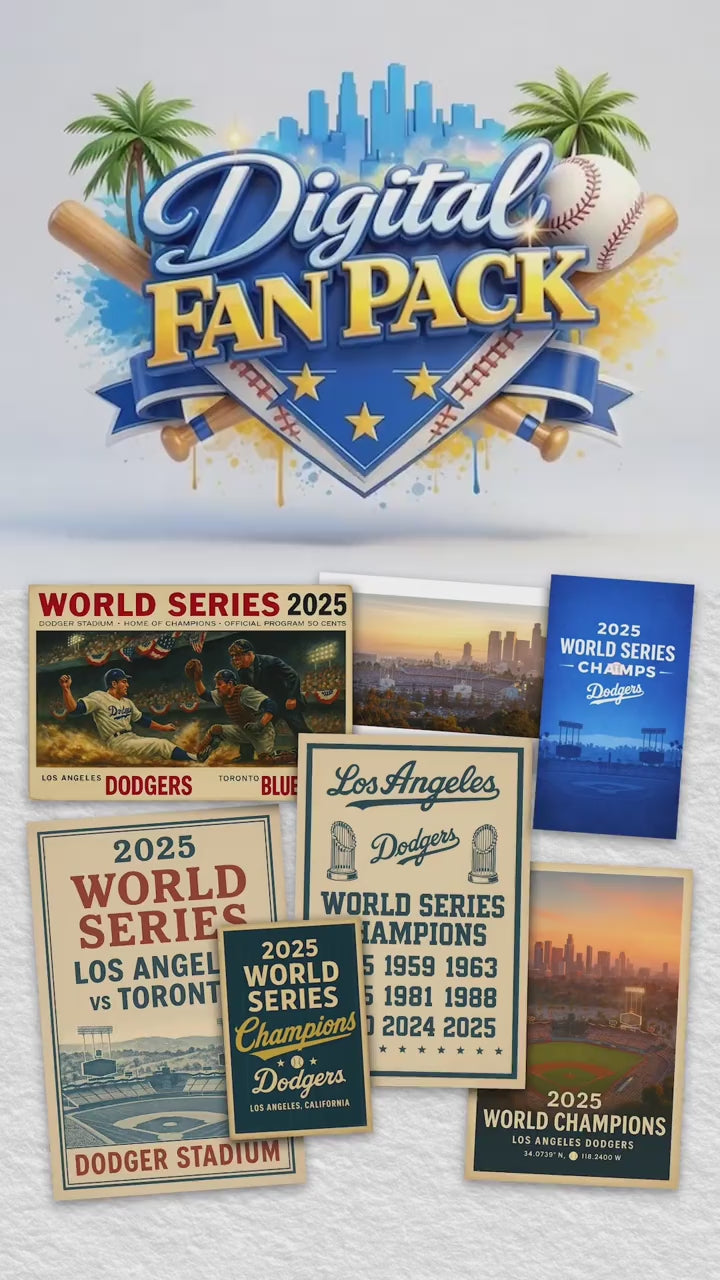 2025 World Series Champions Fan Pack | 8 Printable Files + Wallpapers