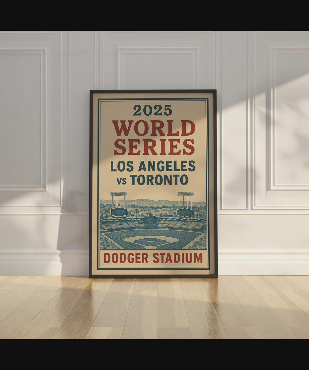 2025 World Series LA vs Toronto Printable Poster