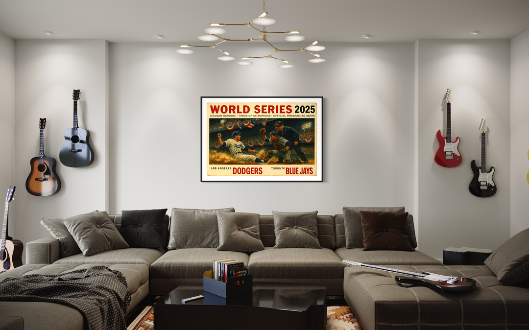 2025 World Series Dodgers vs Blue Jays Digital Poster alternate artwork preview 11