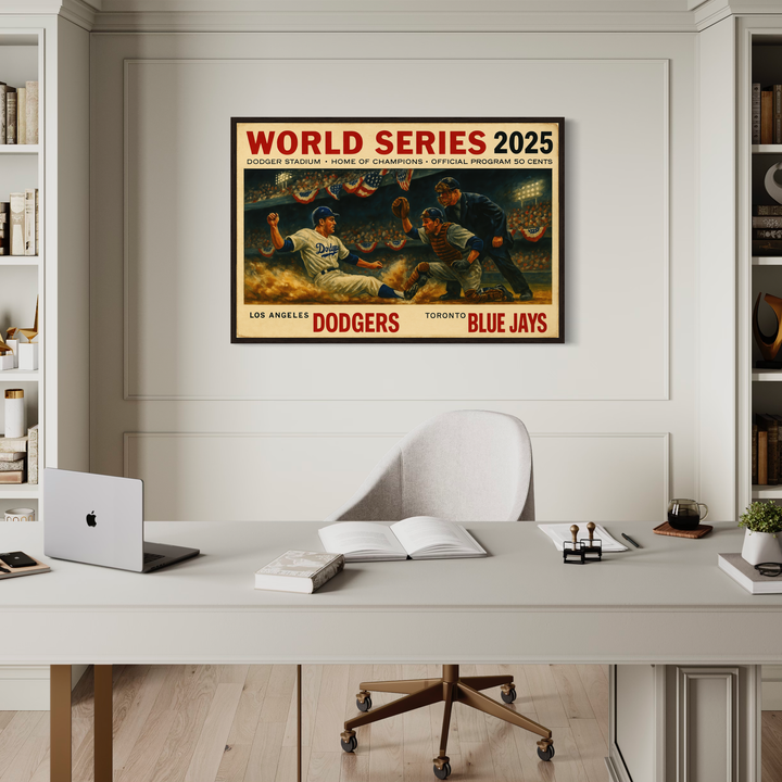 2025 World Series Dodgers vs Blue Jays Digital Poster alternate artwork preview 6