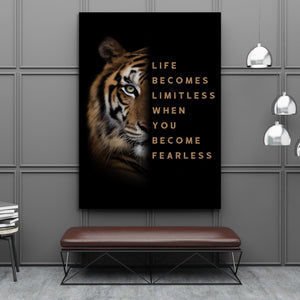 Chris Fabregas Fine Art Photography Canvas Tiger Motivational Canvas Wall Art print