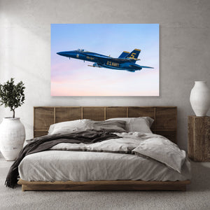 Chris Fabregas Photography Metal, Canvas, Paper Blue Angels Photography, Wall Decor, Blue Angles Jet #5 Flyover Print Wall Art print
