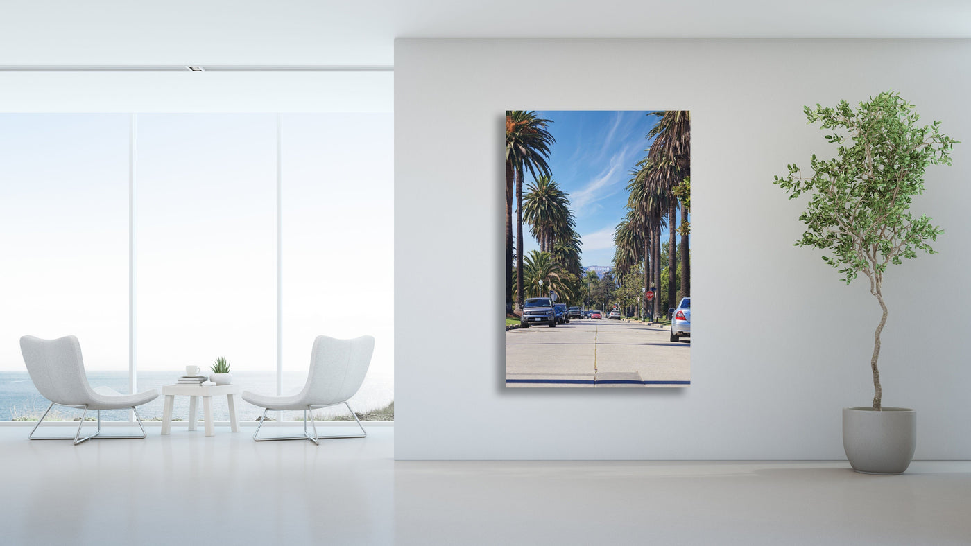 Hollywood Street Los Angeles displayed in a modern room interior