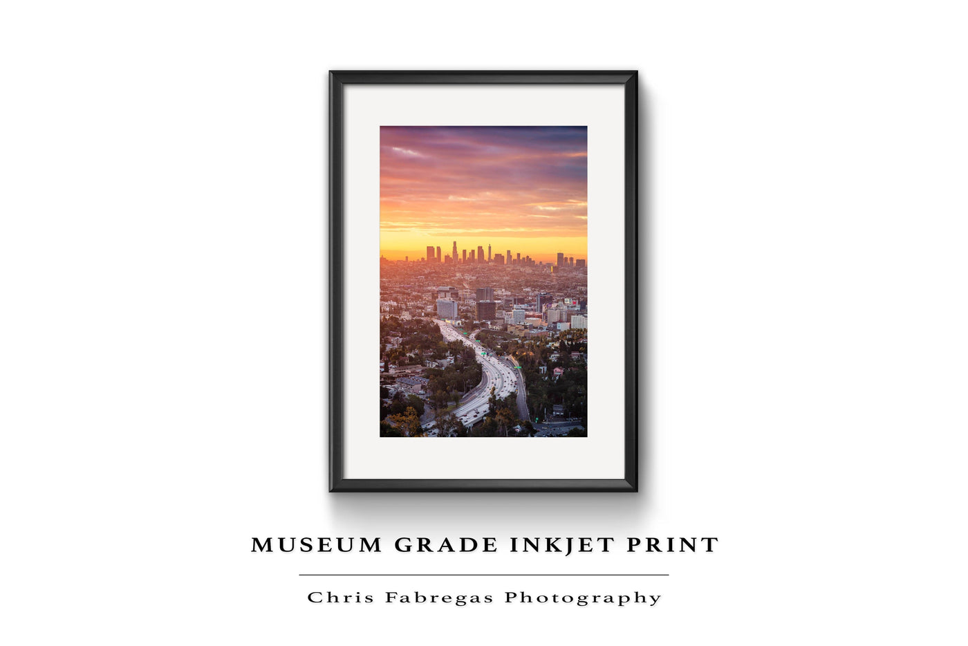 Los Angeles Sunrise displayed in a modern room interior
