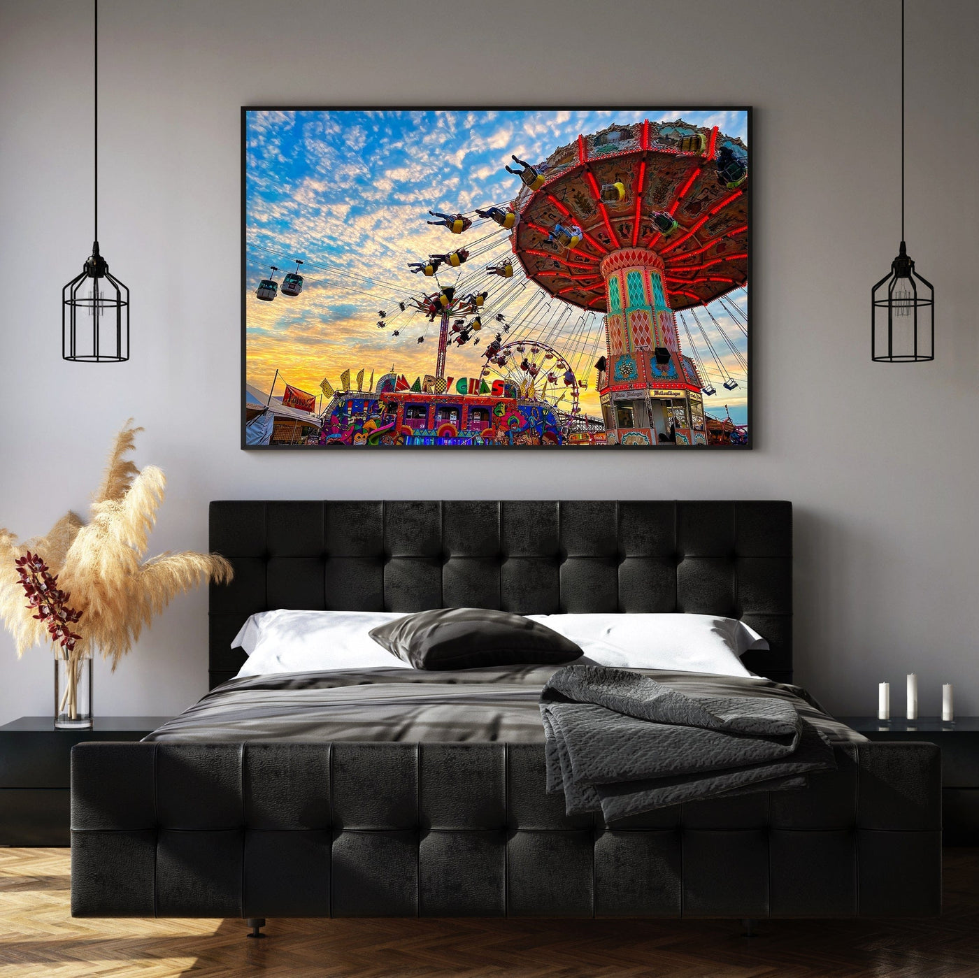 Washington State Fair Carnival displayed in a contemporary room interior