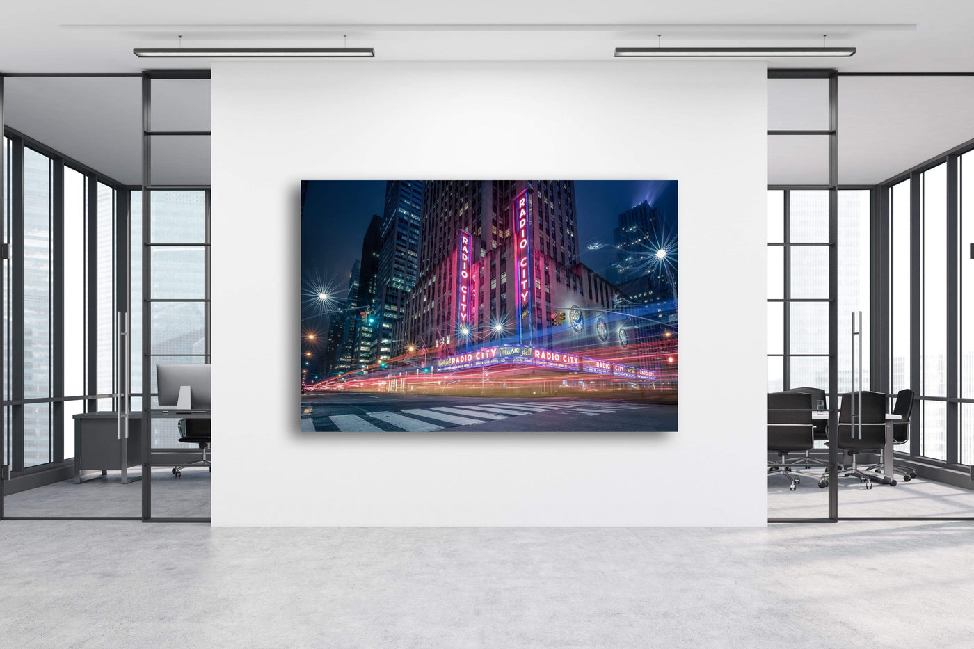 Radio City Music Hall displayed in a refined room interior