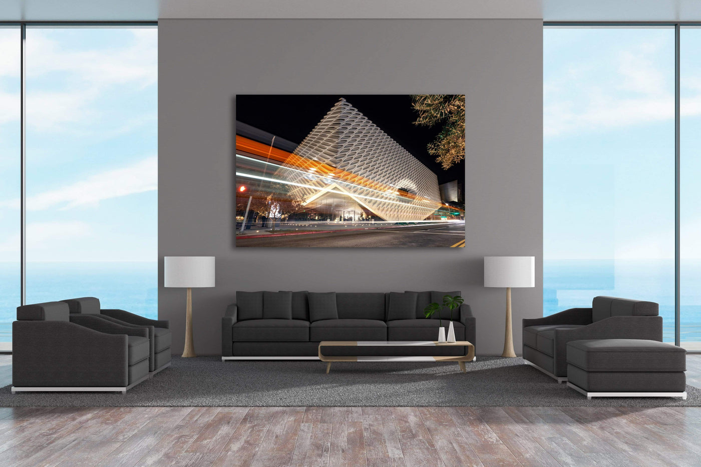 The Broad Museum Los Angeles displayed in a refined room interior