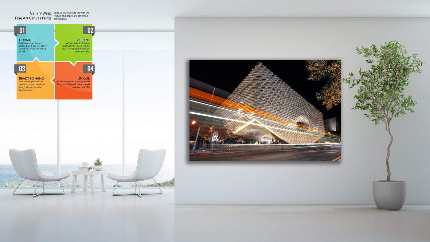 The Broad Museum Los Angeles displayed in a modern room interior