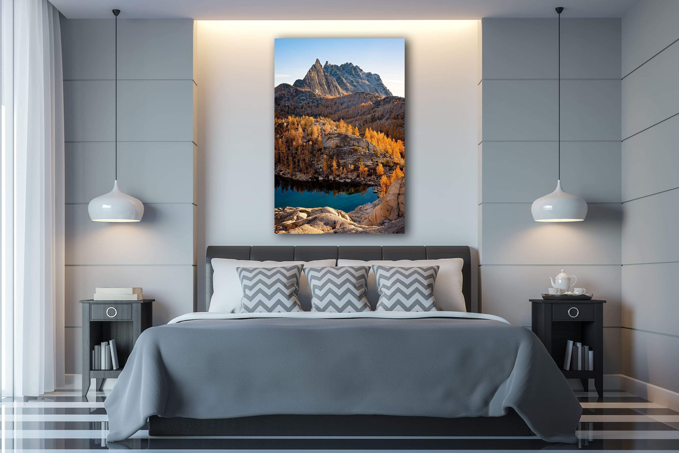 Prusik Peak Enchantments Washington displayed in a refined room interior