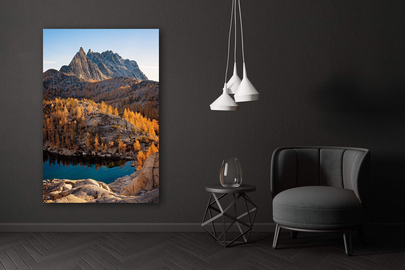Prusik Peak Enchantments Washington displayed in a contemporary room interior