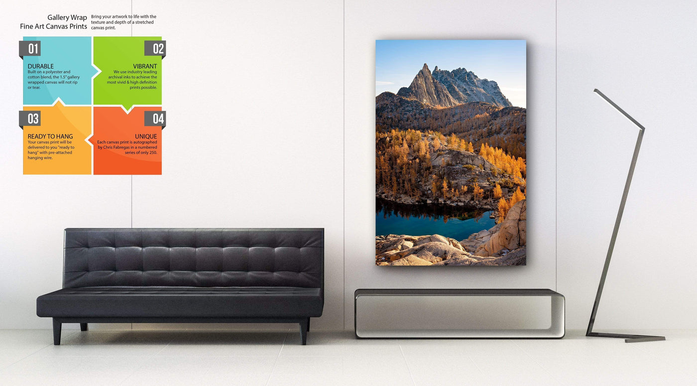 Prusik Peak Enchantments Washington displayed in a modern room interior