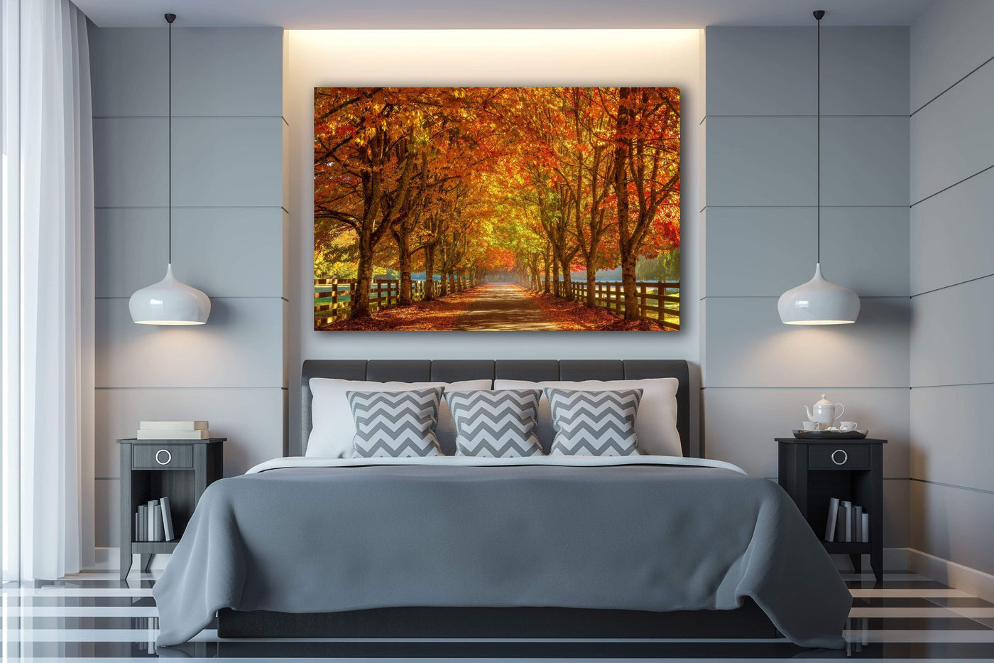 Seattle Autumn Colors displayed in a refined room interior
